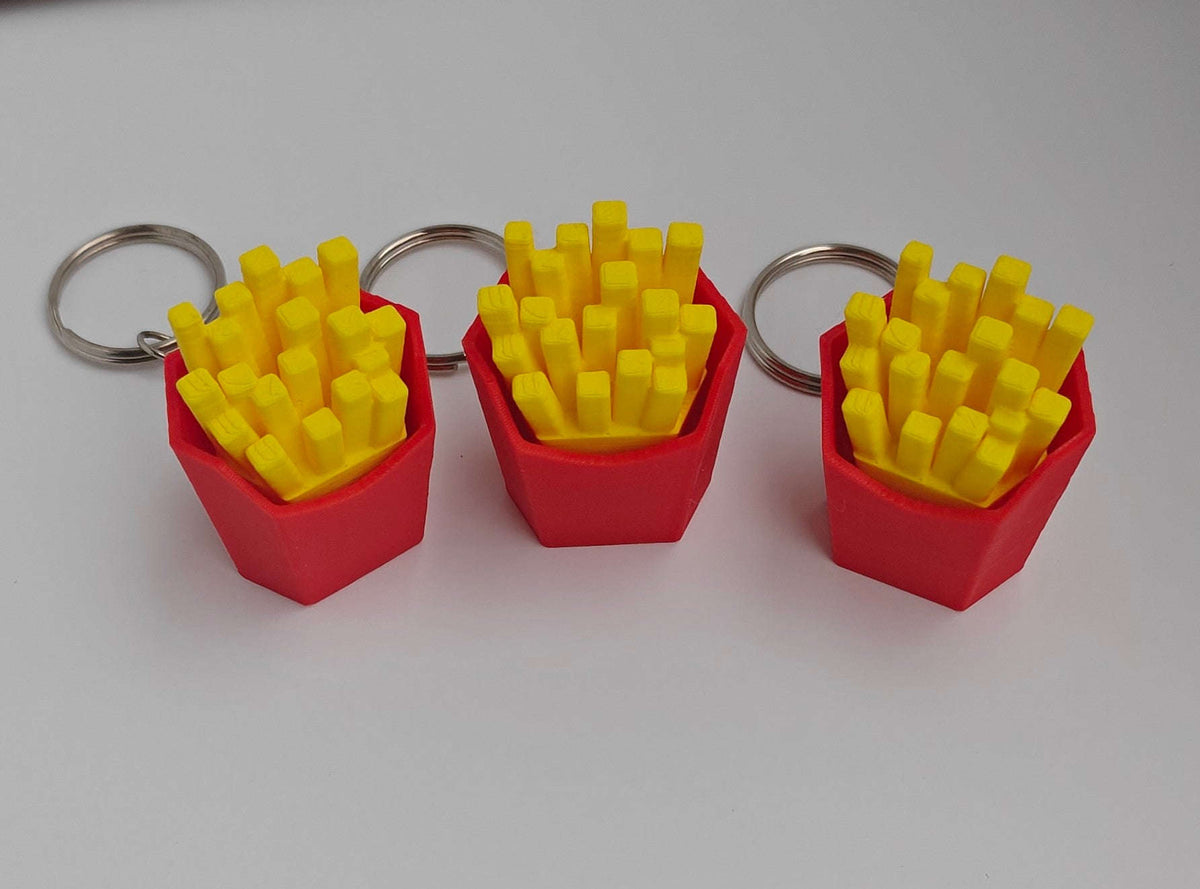 π Clicky Fries Keychain Fidget Third-Dimension