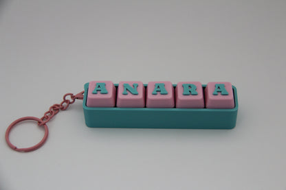 Custom 3D‑Printed Name Clicker Fidget