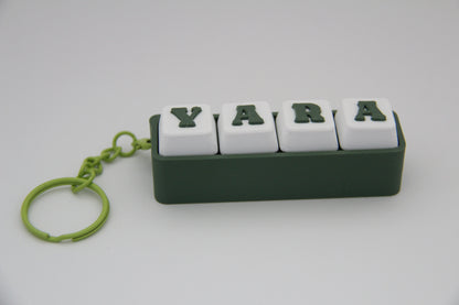 Custom 3D‑Printed Name Clicker Fidget
