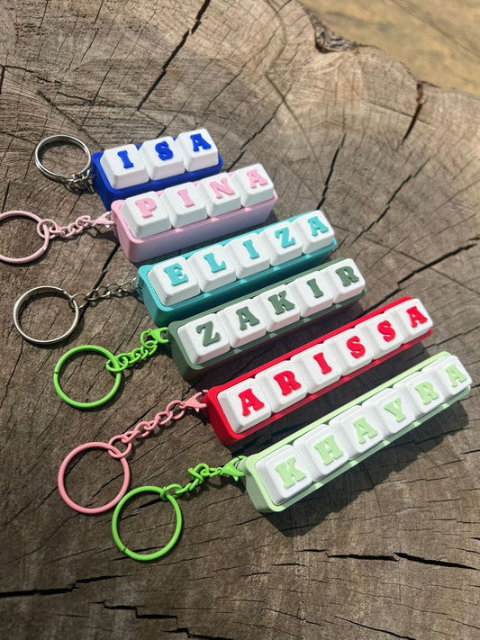 Custom 3D‑Printed Name Clicker Fidget