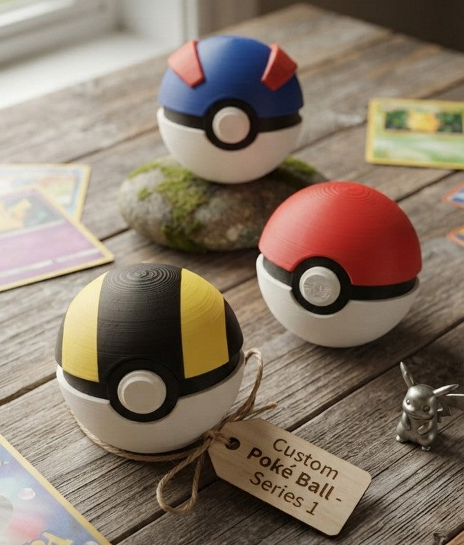 🔴⚪ Poké Ball-Inspired Clicky Keyrings